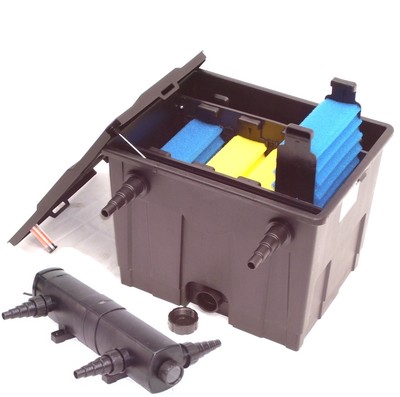 CBF 350 Teichfilter 12000 + UVC 24 Watt Lichtfilter Koiteich Algenstop Filter 