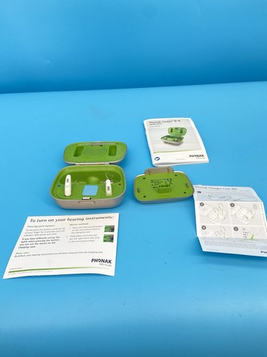 Phonak Audeo 0459 B90 Hearing Aids Rechargeable w/charging Dock and Cerustop - Picture 17 of 17