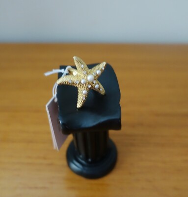 KATE SPADE SEA STARFISH WITH STONES SIZE 7, NWT