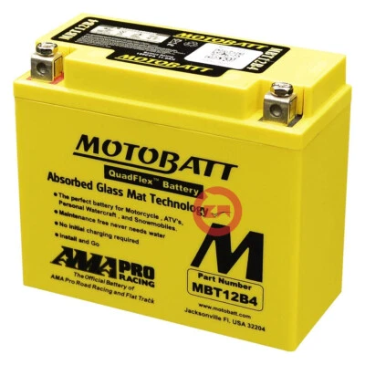 Batterie YT12B-B4 Motobatt MBT12B4 Scellée Kawasaki ZX10R Ninja 1000 2004-2005 - Photo 1/4