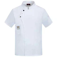 Chef Uniform Men's Clothing Catering Work Uniform Back Kitchen Uniform Top