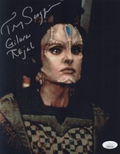 Star Trek Deep Space Nine- Tracy Scoggins signed Gilora Rejal 8x10 photo JSA COA