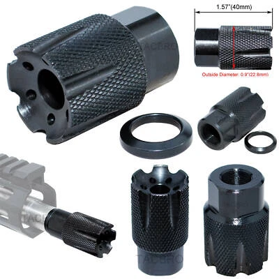 TB ACCESSORIES All Steel Low Concussion Muzzle Brake , 1/2x28, 5/8x24, 1/2x36 Var