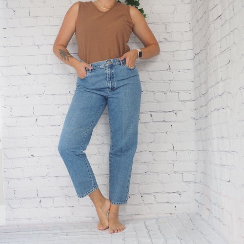 Vintage Ralph Lauren Jeans Womens Size 12/14 Waist 34 Relaxed 100% Cotton Denim - Picture 3 of 6