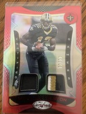 MARQUES COLSTON 2021 CERTIFIED GAMERS FOOTBALL DUAL GAME RELIC PATCH 73/99