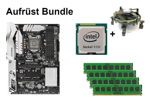 Bundle ASRock H170 Pro4/Hyper + Intel Core i3 + 8GB - 32GB RAM
