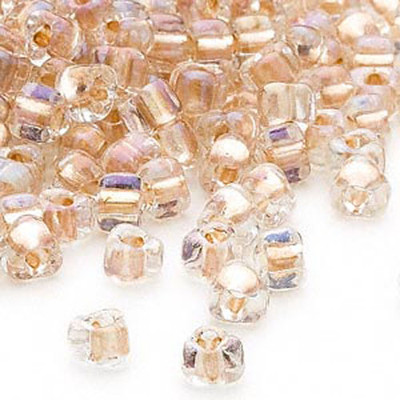 100 Miyuki Glass Triangle Seed Beads 5/0 Inside Color Two Tone Lined Beads
