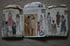 Lot of Sewing Patterns Girls McCalls Size 7 8 10 CUT 5476 5340 8056