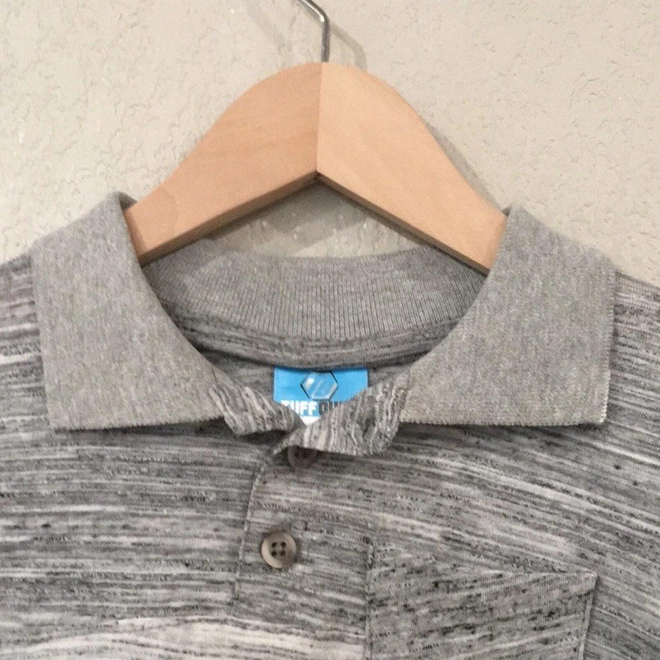 NUEVO Polo Tuff Guys Niños Talla 4 Manga Larga Moteado 100% Algodón Foto 2 de 4