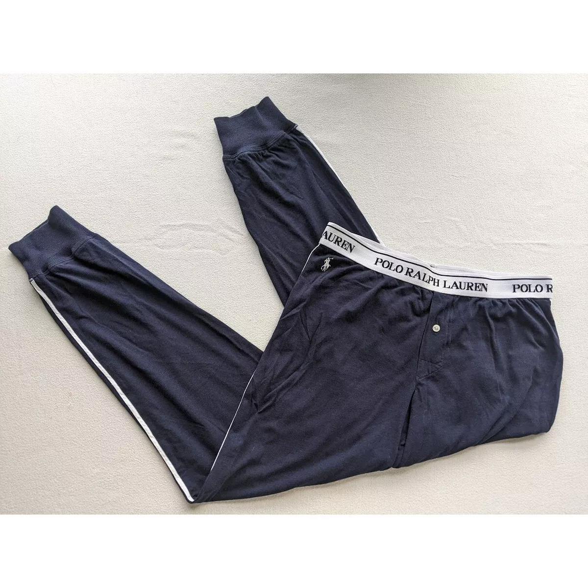 Men s Polo by Ralph Lauren Base Layer Long Underwear Size XS Longjohn Pant Blue