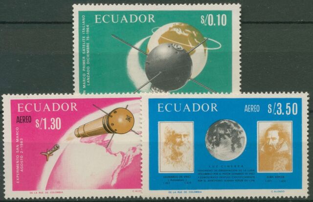 Ecuador 1966 Italienische Weltraumforschung Satelliten 1292/94 postfrisch