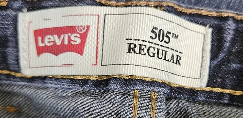 Levi's 505 Blue Jeans - Boys 12 Reg 26x26 T10-1630 - Picture 5 of 6