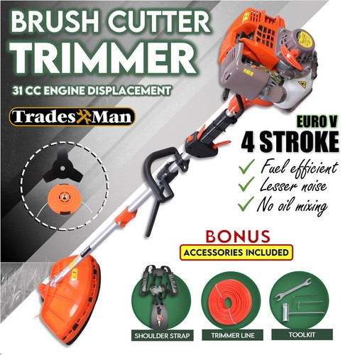4 STROKE Brush Cutter Pole Whipper Snipper Lawn Trimmer Edger