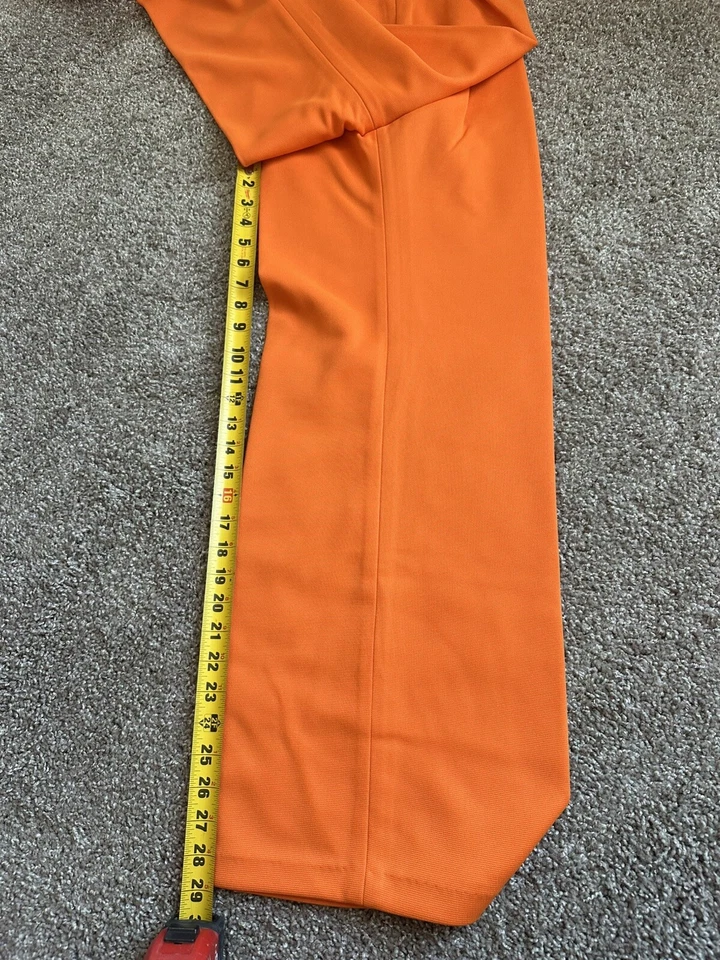 Vintage Sears Perma Prest Outfit Button Down/pants 16 MCM Mod Color Block Floral - Image 4 of 4