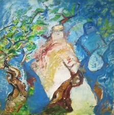 Paolo Ganna | Splendido olio su tela (72x71 cm) | Opera storica, del 1958