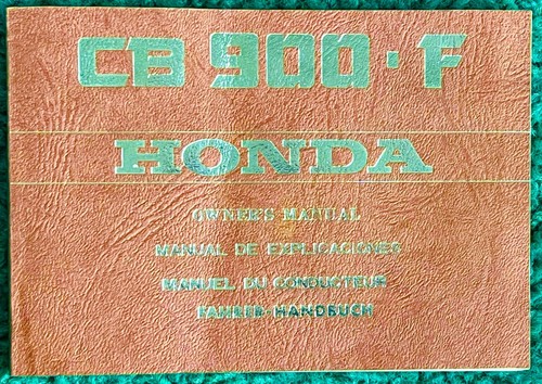 HONDA CB900 F SUPER SPORT 1979 BESITZERANLEITUNG & WARTUNGSANLEITUNG, HANDBUCH - Bild 1 von 3