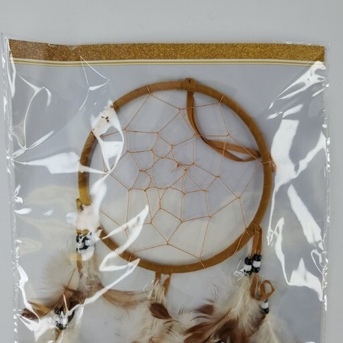 Dream Catcher With White And Beige Feathers From St. Joseph's Indian School NIB - Picture 3 of 9