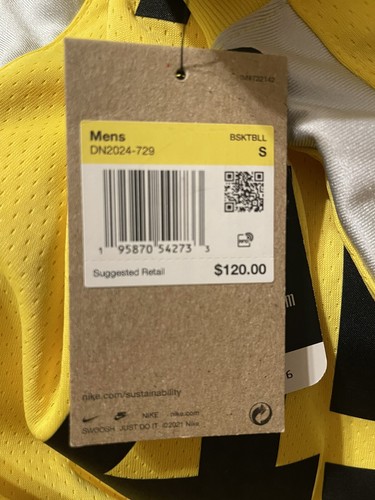 Nike NBA Utah Jazz Donovan Mitchell Authentic Icon Jersey - Yellow (Men’s 40) S - Picture 5 of 5