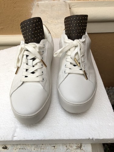 michael kors white platform sneakers