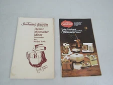 Sunbeam Vista Deluxe Mixmaster Mixer Instruction and Recipe Book 1983