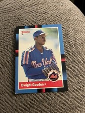 1988 Donruss Dwight Gooden 69 New York Mets Baseball Card Crease Corner  1Q