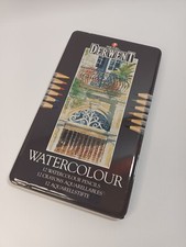 New in Box Tin Rexel Derwent Made in England Watercolour Pencils Watercolor