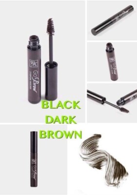 RUBY KISSES GO BROW EYEBROW MASCARA BY KISS - BLACK DARK BROWN