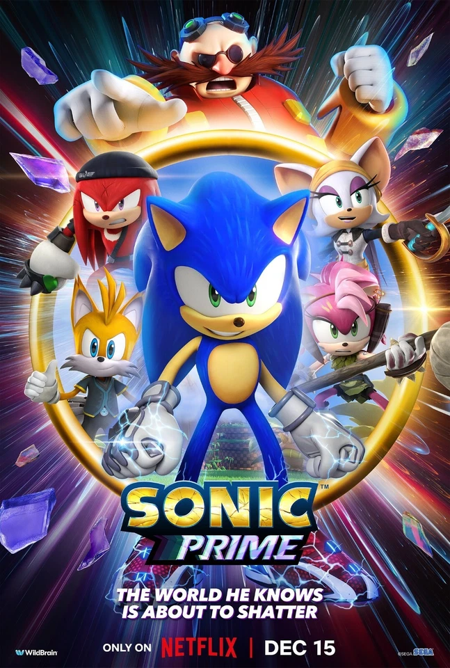 Sonic The Hedgehog poster print (a) : 11 x 17 inches : Sonic Prime