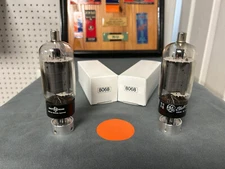 Pre-Owned Pair of GE 8068 Tubes - Sencore TC162 Tested - 90% Plus