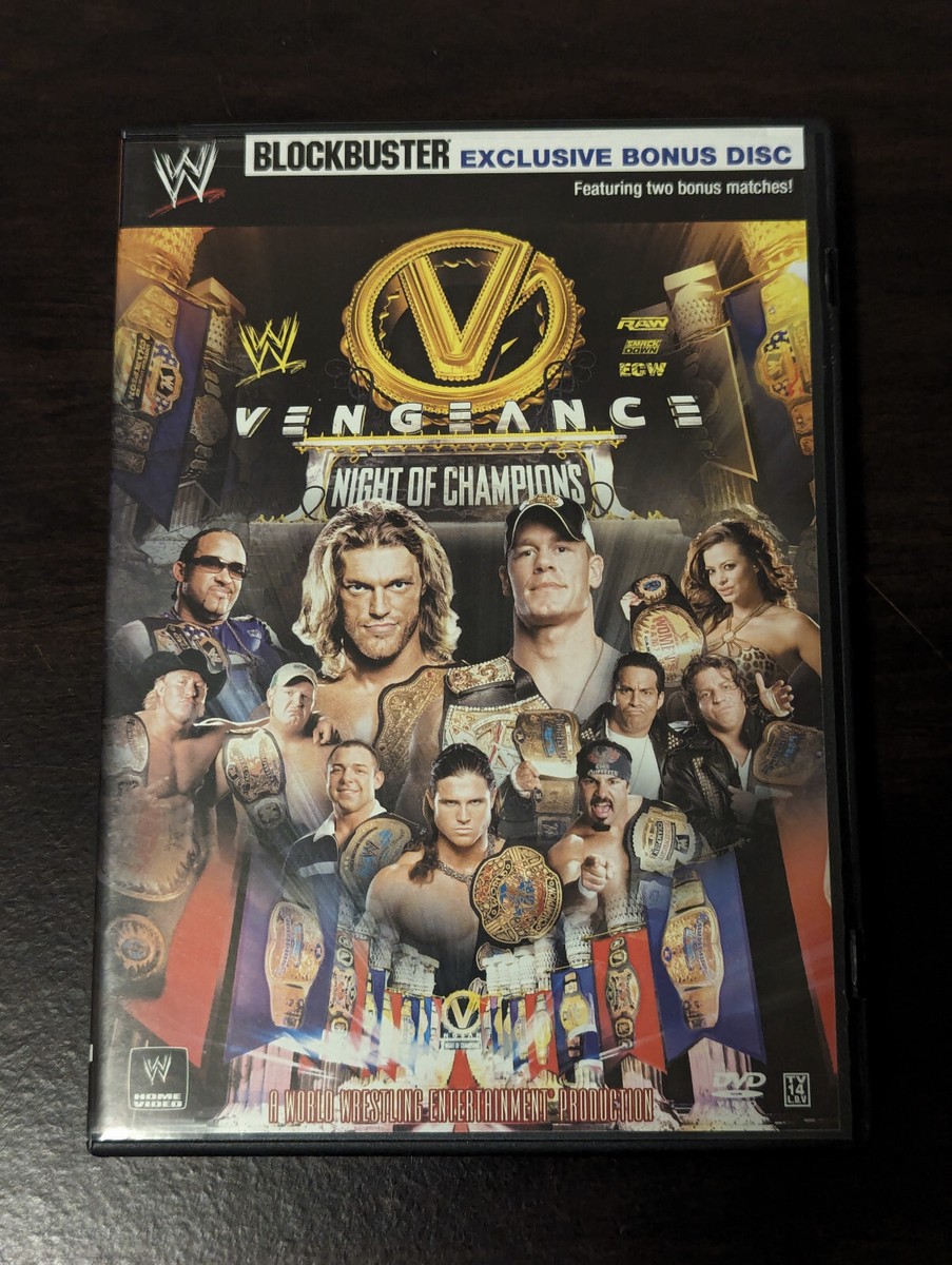 WWE DVD コレクション 2007年 WWE Vengeance 2007 DVD w/ Blockbuster Exclusive Bonus Disc