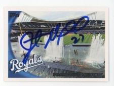 SIGNED BASEBALL CARD AUTO KANSAS CITY ROYALS TOPPS 2010 JUSTIN MAXWELL TEAM CARD
