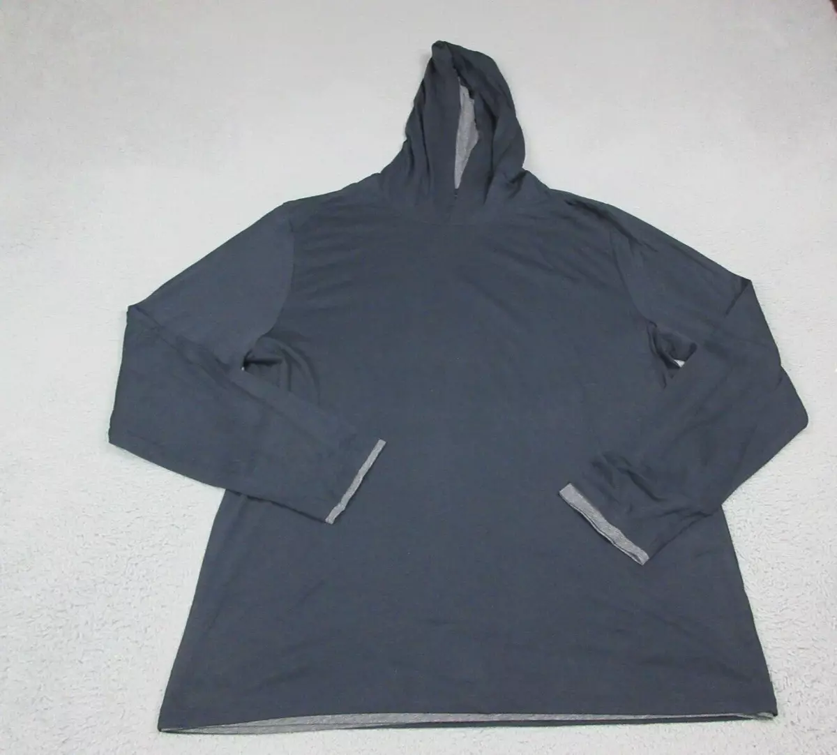 Vince Shirt Mens Extra Large Black Outdoors Hoodie Lightweight