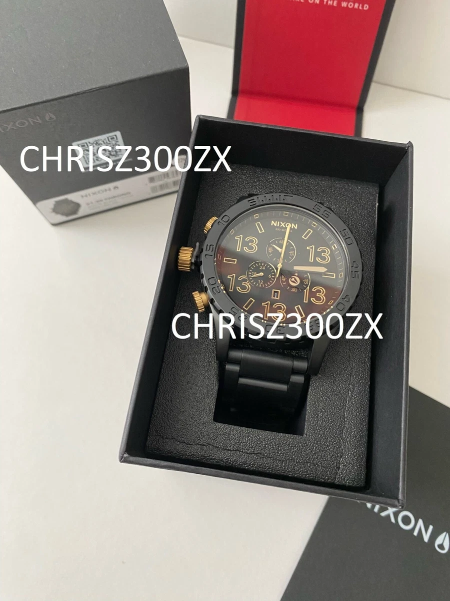 51-30 Chrono Watch, Matte Black / Gold