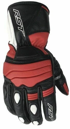 Guantes negros de cuero para motoristas