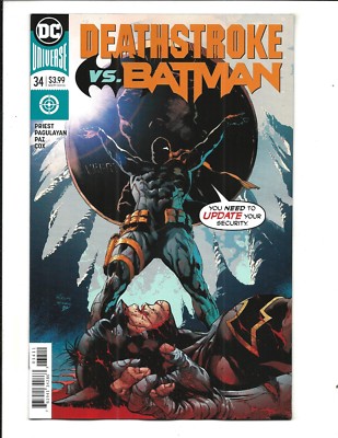 Deathstroke # 34 DC Comics vs. Batman (2018) NM New