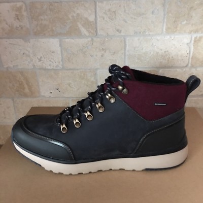 UGG Olivert Waterproof Hiking Boots Gorpcore Winter Snow Fisherman Cabincore UGG OLIVERT NORSE GREEN WATERPROOF LEATHER HIKER SNOW BOOTS  main image 2