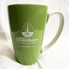 M Ware Yahoo! Company Logo Mug Cup Search Engine Internet Life Yahoo! Green Team
