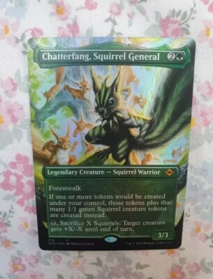 Folie CHATTERFANG Eichhörnchen General RANDLOS MTG NM Commander MH2 