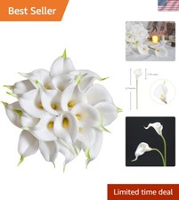 Vibrant 20 Pcs Calla Lily Flowers - Perfect for Wedding Bouquets and Home Decor