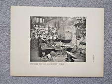 Denmark Passage, Blacksmith's Forge, London - Antique Print - 1914