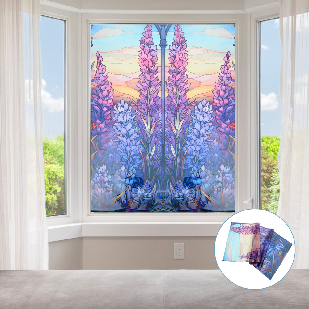 Static Window Film Shower Door Privacy Vintage Glass Sticker eBay