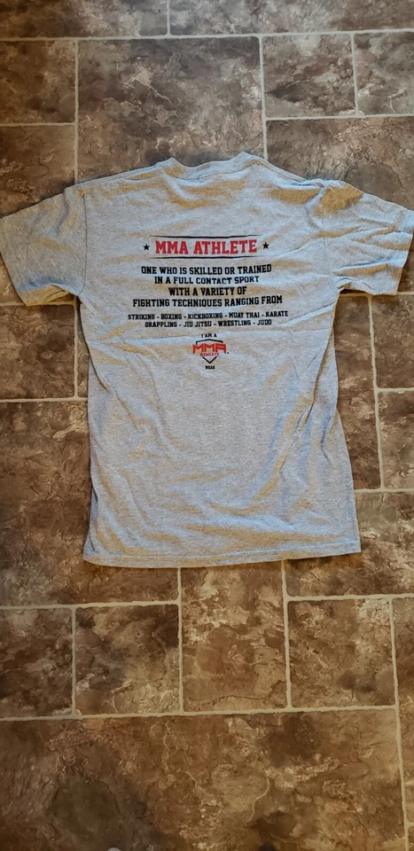 NEW MMA Athlete Grappling Jiu-Jitsu Fighter UFC T Shirt Double Sided XL 🔥 - Image 3 of 4