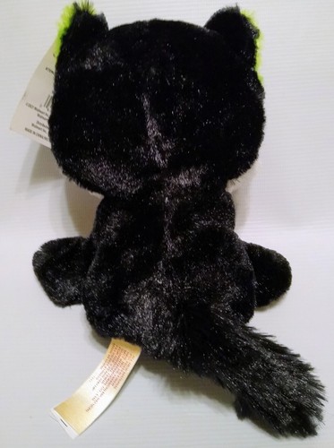 Nuevo MTY Halloween Gato Negro Esqueleto Verde Peluche Relleno 7" 2021 Walmart Nuevo con Etiquetas - Imagen 2 de 2