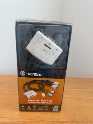 TRENDnet 2-port DVI USB KVM Switch Kit with Audio TK-214I