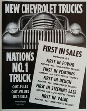 New Chevrolet Trucks -1941 Fortune Magazine Full Page Advertisement