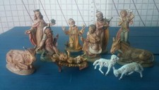 Lot 12 Fontanini Nativity Set Depose Italy Figures Wise Men Christmas