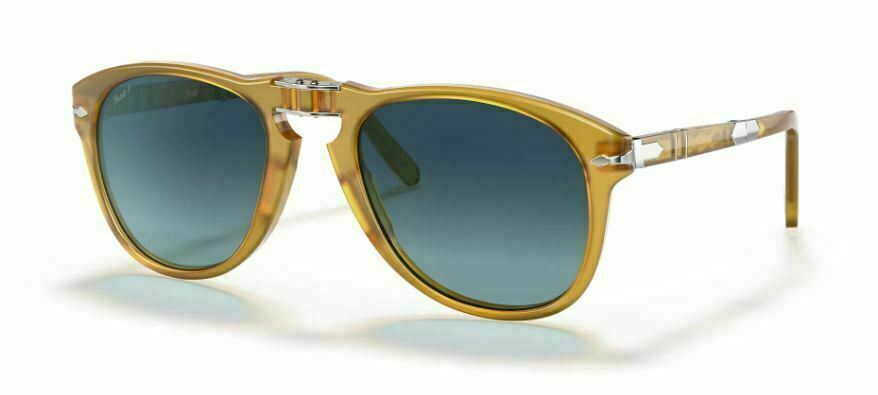 Gafas de sol Persol PO0714SM 714 Sm 54 204/S3 amarillo ópalo Steve Mcqueen azul polar