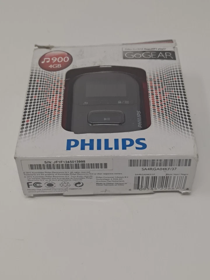 Philips Go Gear Raga Reproductor de MP3 900 4 GB GoGear NUEVO Caja abierta RARO Completo Foto 4 de 4