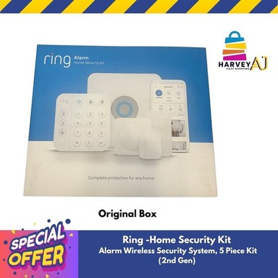 Ring -Home Security Kit  Alarm Wireless Security System, 5 Piece Kit