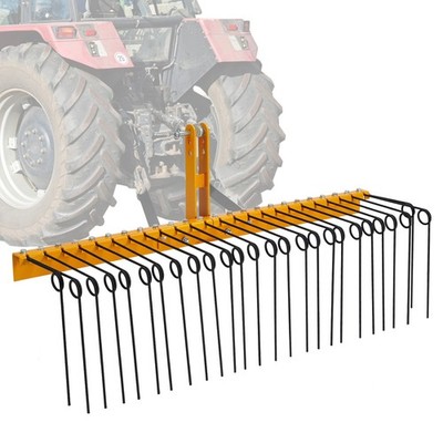60'' 3Point Alloy Steel Landscape Rake Hitch Receiver Attachment Fit For Cat 0-1